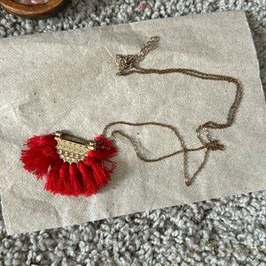 Red string Necklace